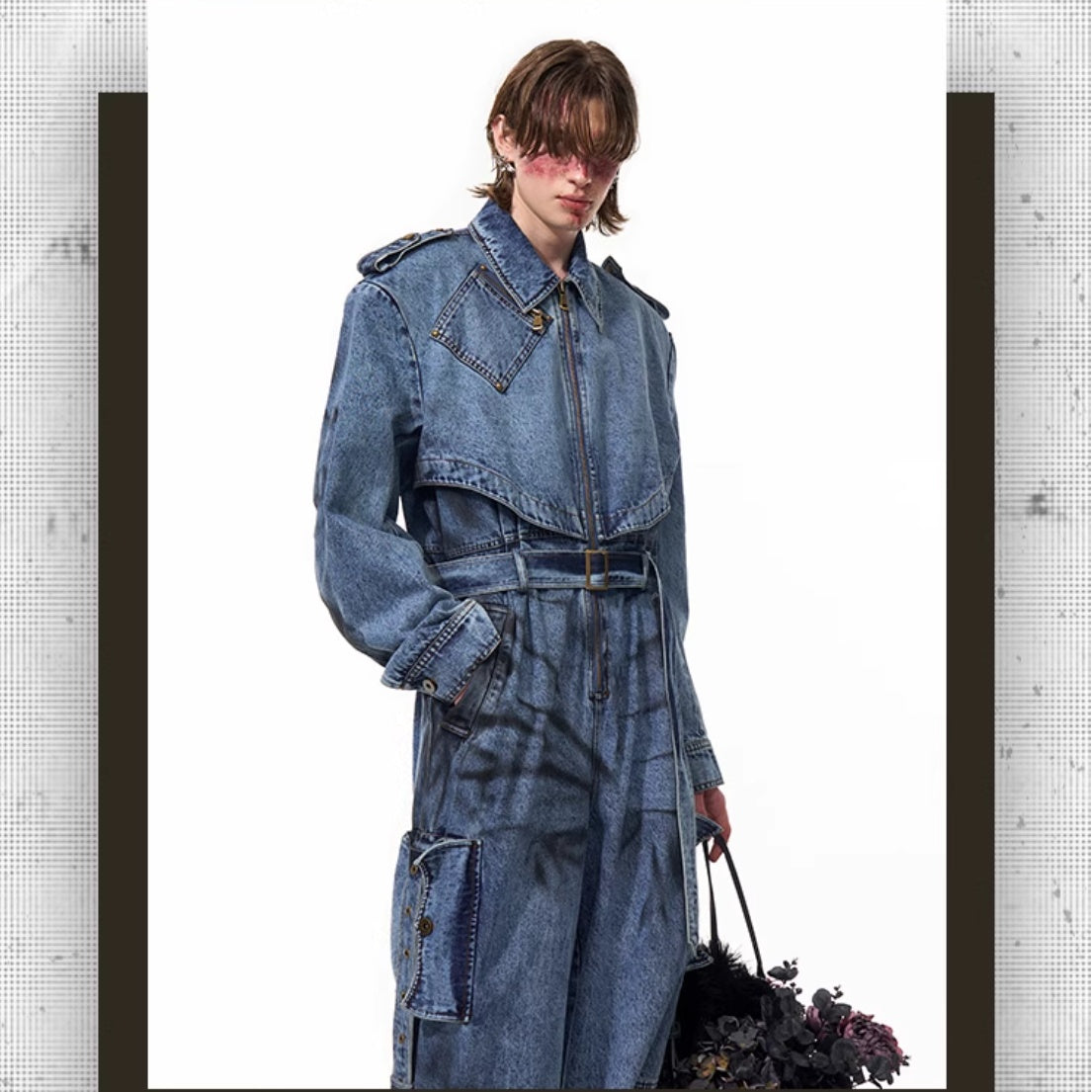 Dirty Dyed Denim Jumpsuit