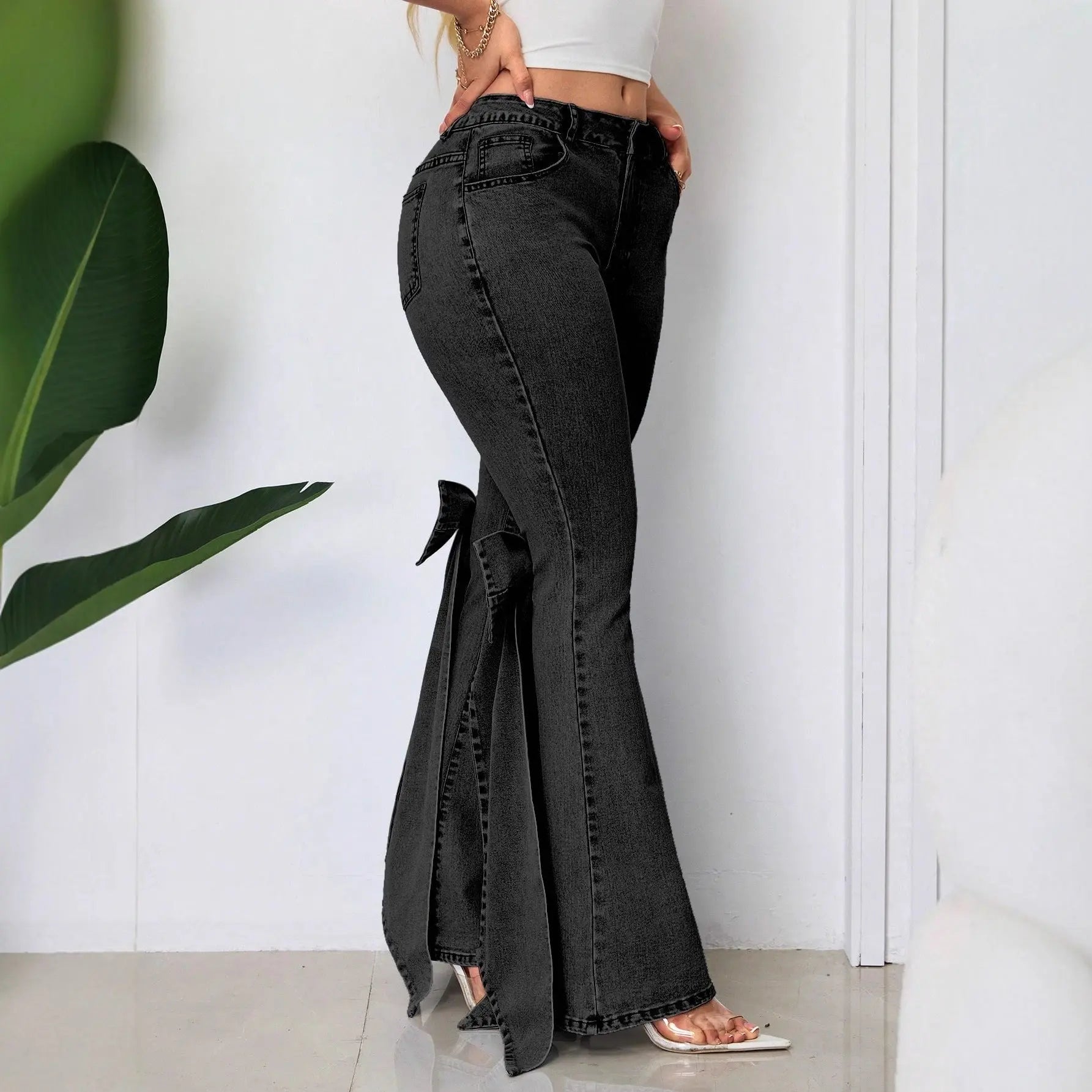 Bow Slim-fit Mid-stretch Mop Horn