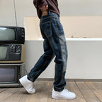 Blue Denim Cargo Pants