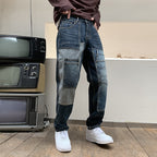 Blue Denim Cargo Pants