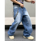 Jeans Straight Loose Wash